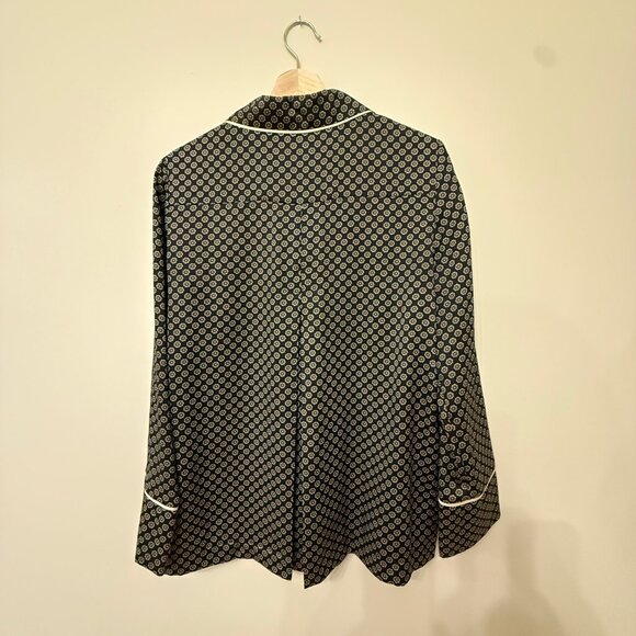 Topshop Double Breasted Flower Motif Blazer - Size 6 - Picture 2 of 13